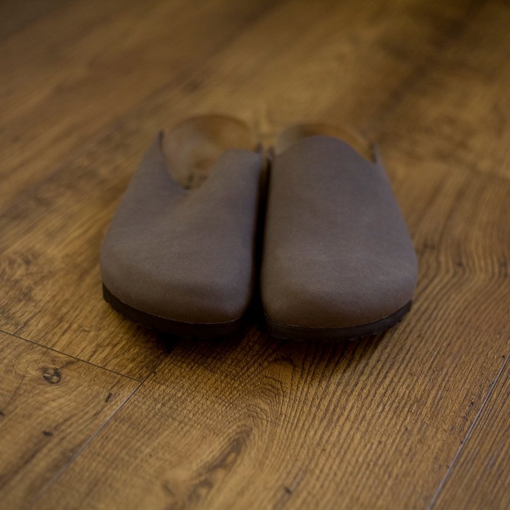 Birki's Birkenstock 250 L8 M6 39 Germany slip on clog neutral NWOT Birkibuc - Picture 3 of 10